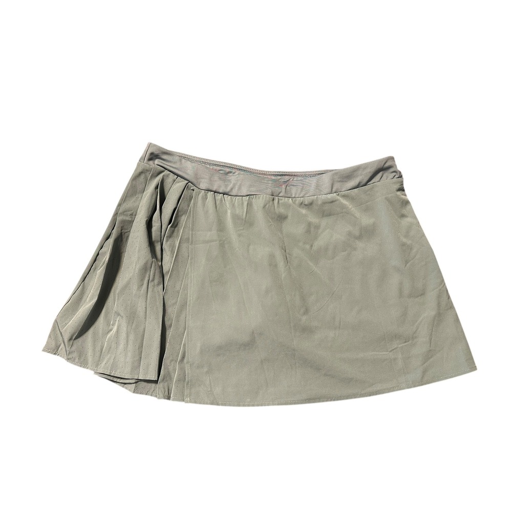 AVIA Women's Athletic Skort XL (16-18)‎ Pleated Olive Green Activewear Sport